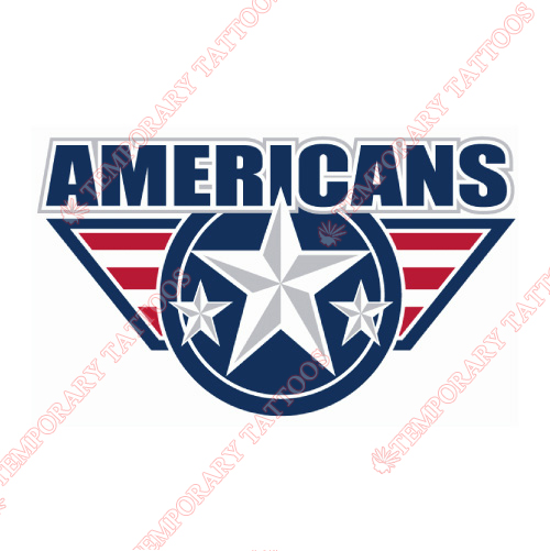 Tri-City Americans Customize Temporary Tattoos Stickers NO.7559